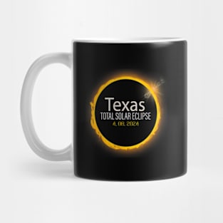 Solar Eclipse 2024 Total Solar Eclipse State Texas Mug